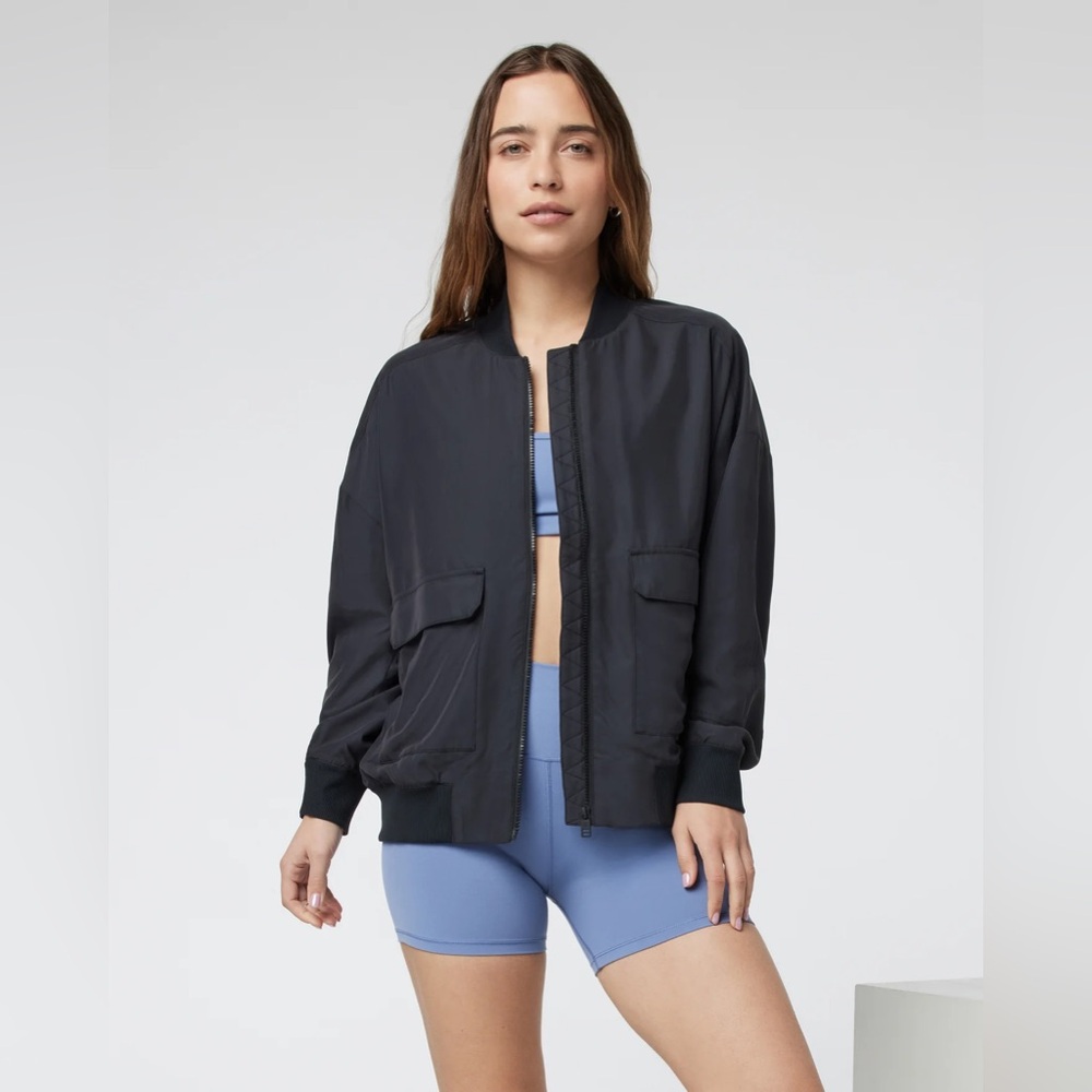 Vuori Capri Bomber Jacket - Black - XS